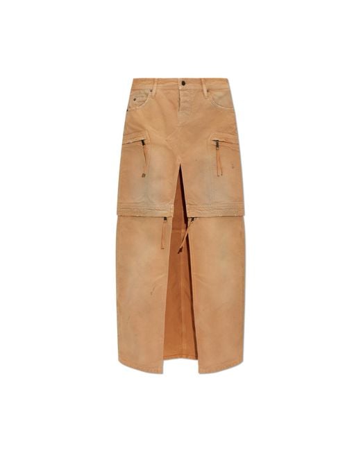DSquared² Natural Cargo Skirt