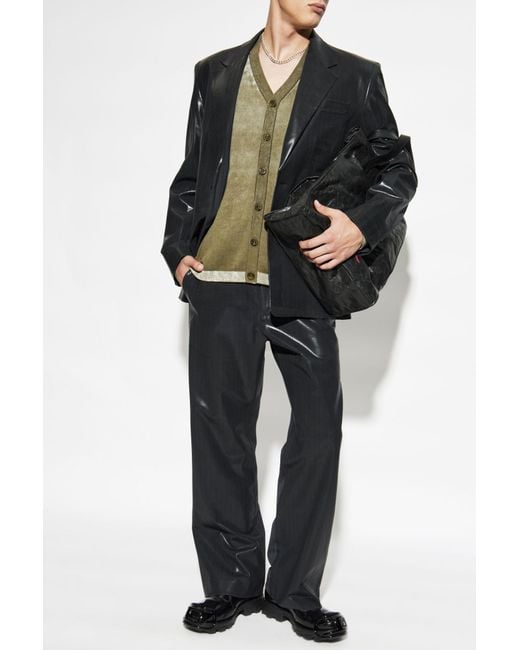 DIESEL Green Cardigan K-Larence-Cardigan-B for men