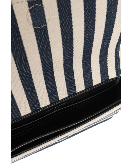 Marc Jacobs White Shoulder Bag With Striped Pattern