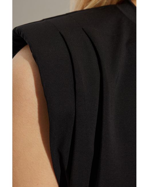 MICHAEL Michael Kors Black Dress With Draping
