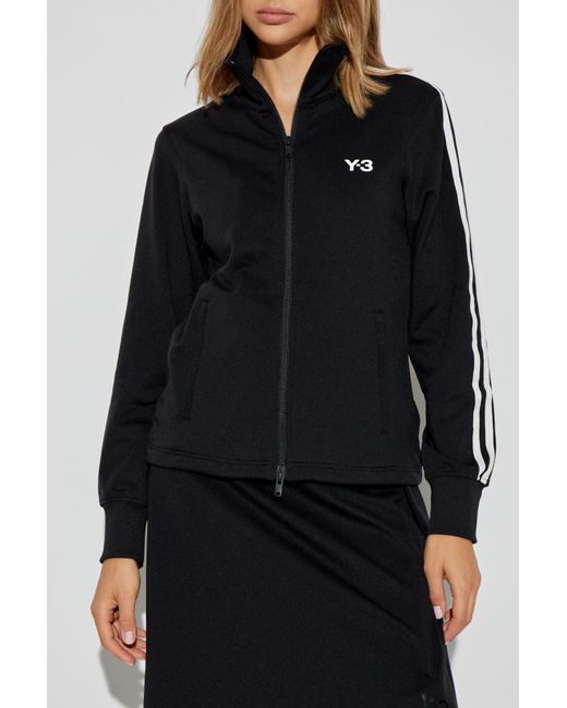 Y-3 Black Sweatshirt With Collar