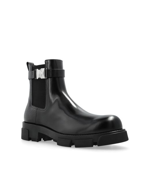 Givenchy Black Leather Shoes for men