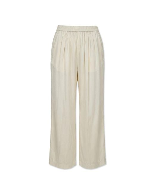 Forte_forte White Silk Trousers