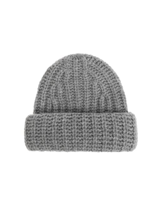 Lisa Yang Gray Cashmere Hat 'Becka'