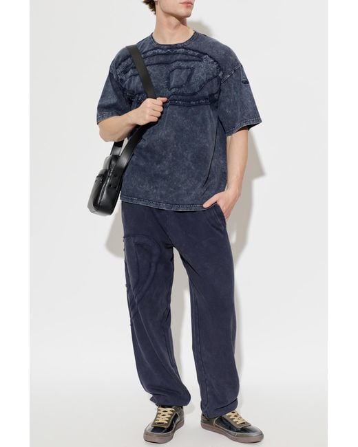 DIESEL Blue T-Shirt 'T-Boxt-Den' for men