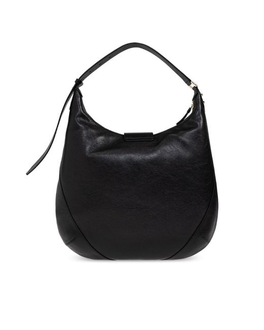Jimmy Choo Black Shoulder Bag 'Bar Medium'