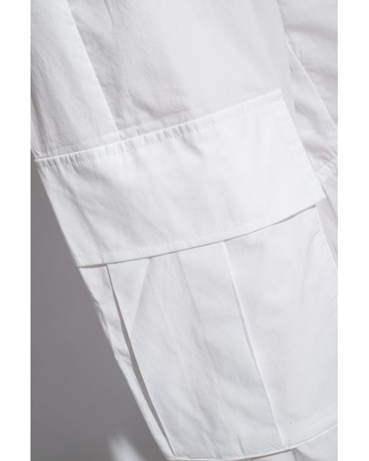Herskind White Loose-fitting 'hega' Trousers,