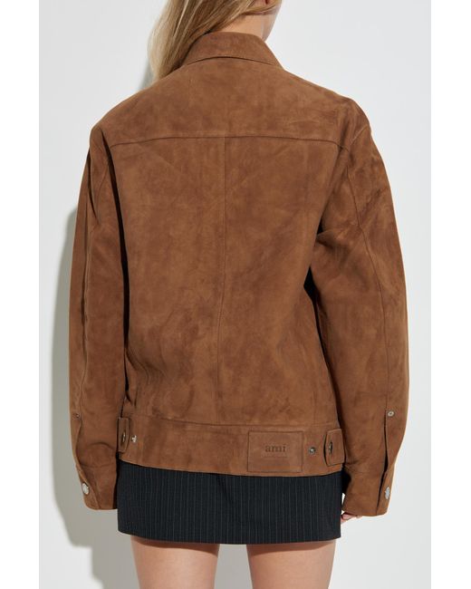 AMI Brown Suede Jacket
