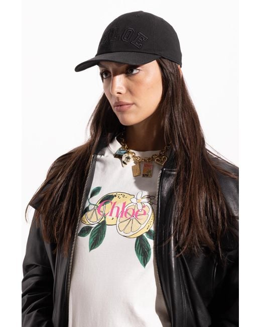 Chloé Black Baseball Cap