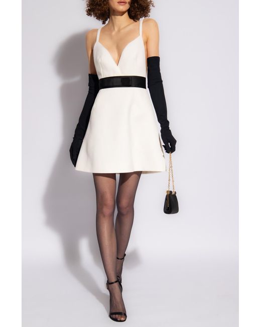 Dolce & Gabbana White Wool Dress,