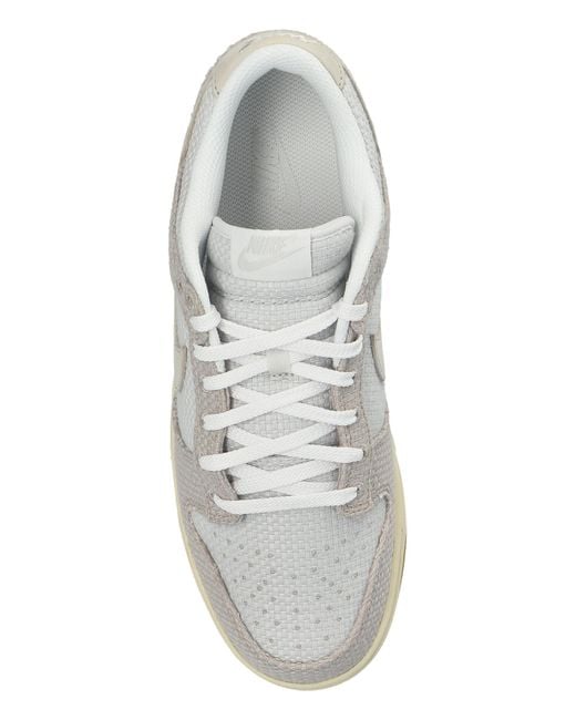 Nike White Sports Shoes "Dunk Low Retro" for men