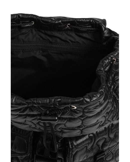 Ganni Black Quilted Backpack