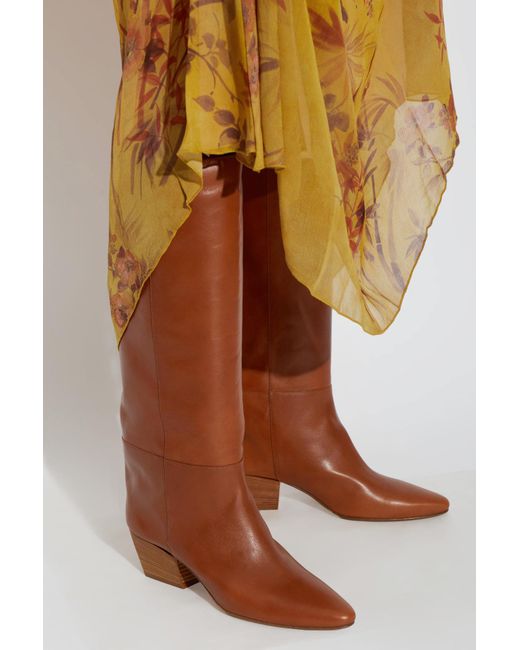 Forte_forte Brown Leather Heeled Boots