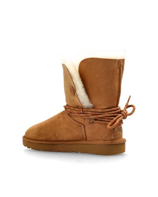 Ugg Brown Snow Boots 'W Bailey Tie'