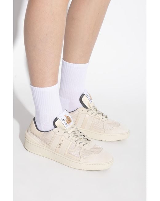 Lanvin White Clay Sneakers