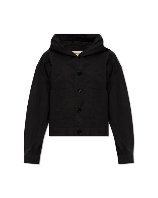 Lemaire Black Hooded Jacket,