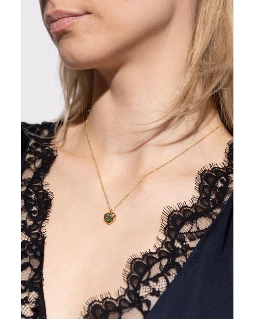 Kate Spade Metallic Necklace With Pendant