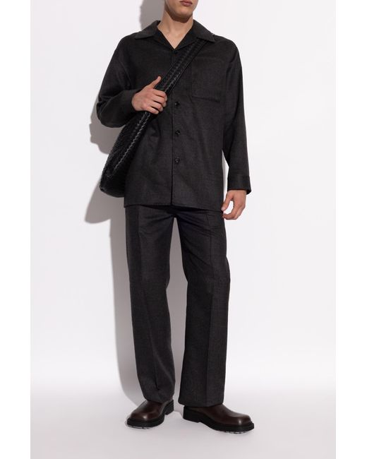 Bottega Veneta Black Leather Ankle Boots 'Ben' for men