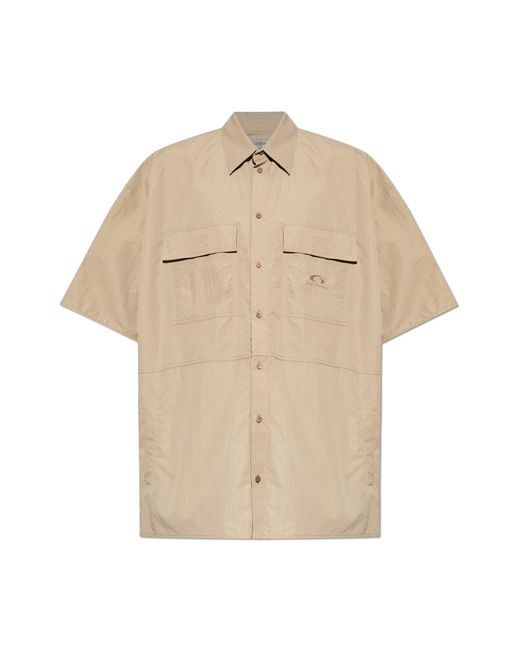 Balenciaga Natural 'Oversize' Shirt With Pockets for men