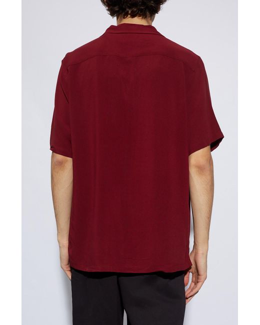 AllSaints Red 'venice' Relaxed-fitting Shirt, for men