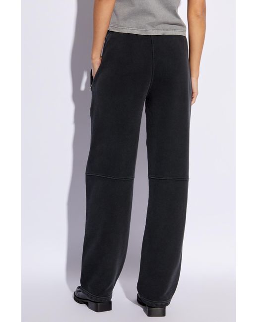 T By Alexander Wang Black Sweatpants With Print