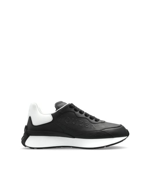 Alexander McQueen Black Sports Shoes With Logo for men