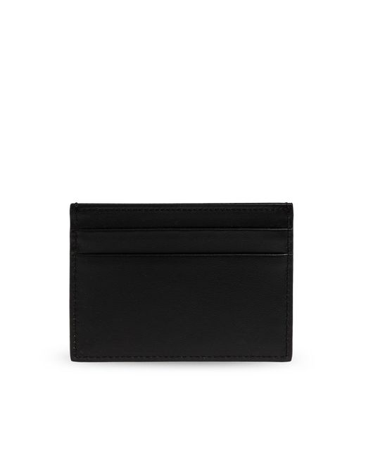Palm Angels Black Leather Case With Logo for men