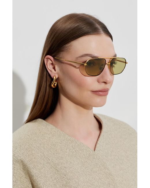 Linda Farrow Natural 'Arden' Sunglasses