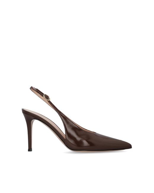 Gianvito Rossi Natural Heeled Shoes "Robbie Sling"
