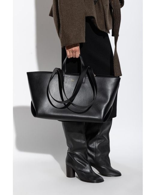 A.P.C. Black Shopper-Type Bag