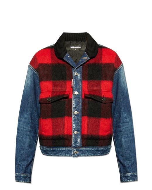 DSquared² Red Denim Outerwear for men