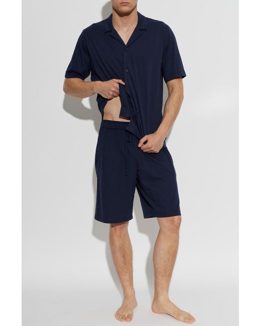 Hanro Blue Shorts From The “Night & Day” Collection for men