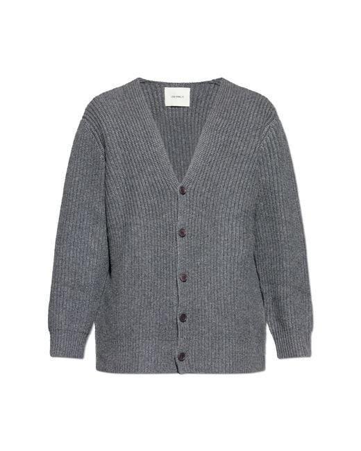 Lisa Yang Gray Cardigan 'Leander' for men