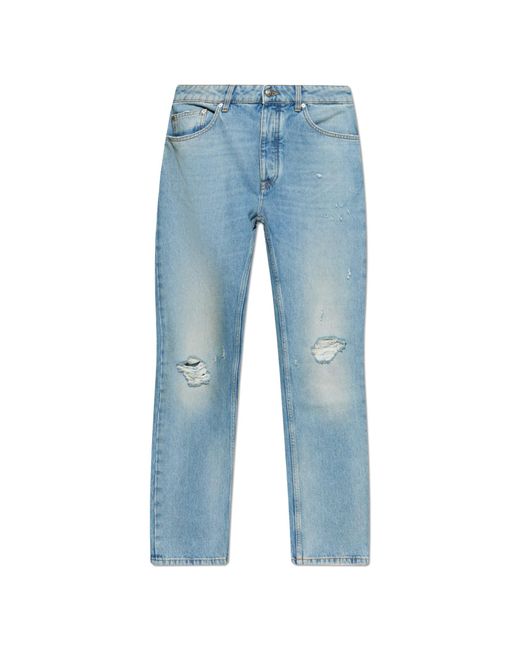 Palm Angels Blue Jeans With 'Vintage' Effect for men
