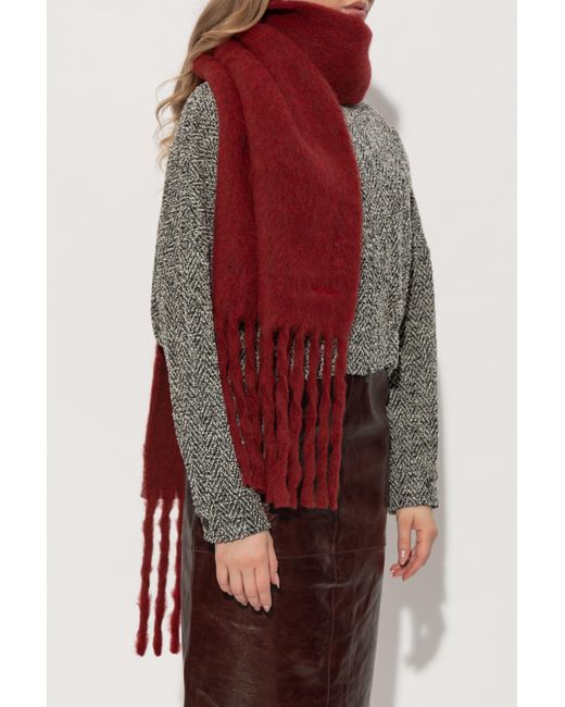 Max Mara Red "Osso" Scarf