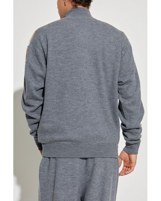 DSquared² Gray Wool Cardigan for men