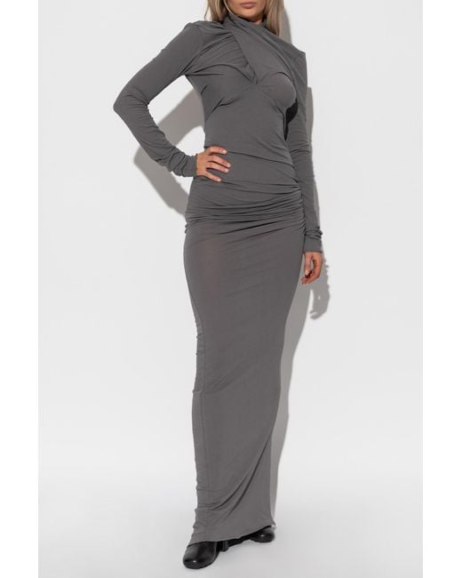 Entire studios Gray Long Fitted Dress