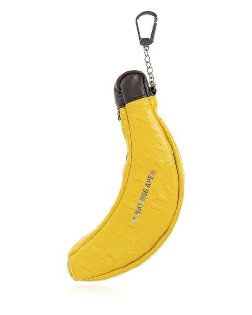A Bathing Ape Yellow 'Solid Camo Banana Mini' Waist Bag for men