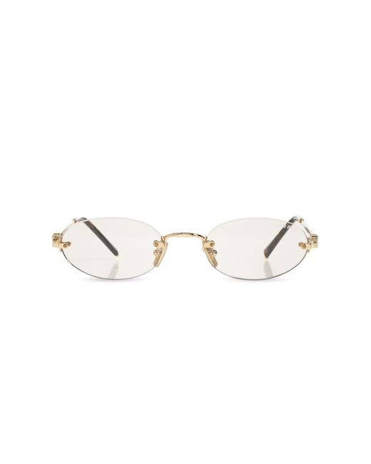 Miu Miu Metallic Prescription Glasses 'A54S