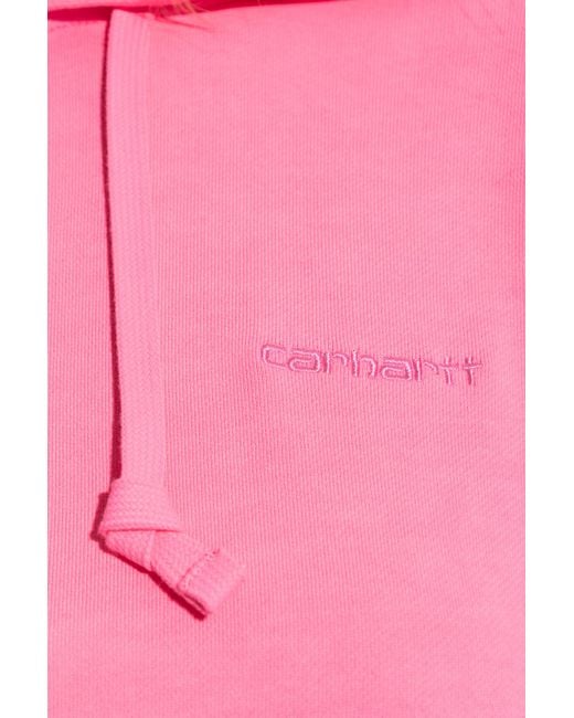 Carhartt Pink Sweatshirt With Logo