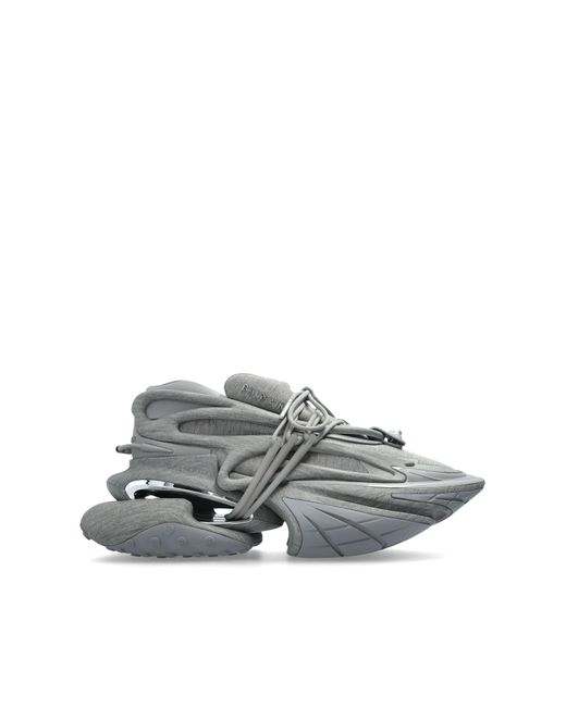 Balmain Gray Sneakers Unicorn Wave for men