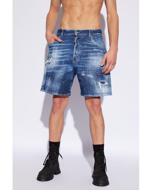 DSquared² Blue 'boxer' Shorts, for men