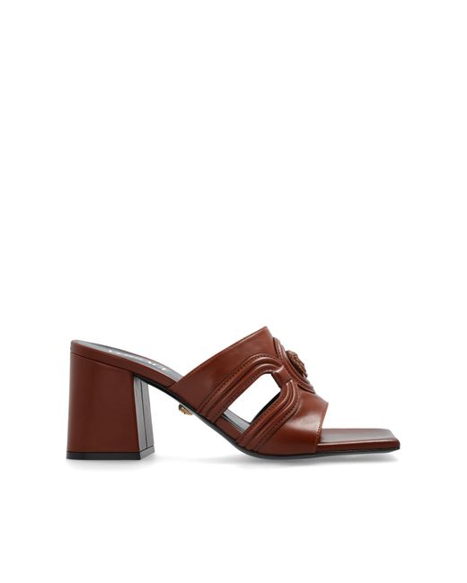 Versace Brown Heeled Sandals