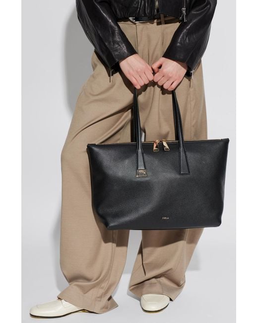 Furla Black 'Olivia Large' Shopper Bag