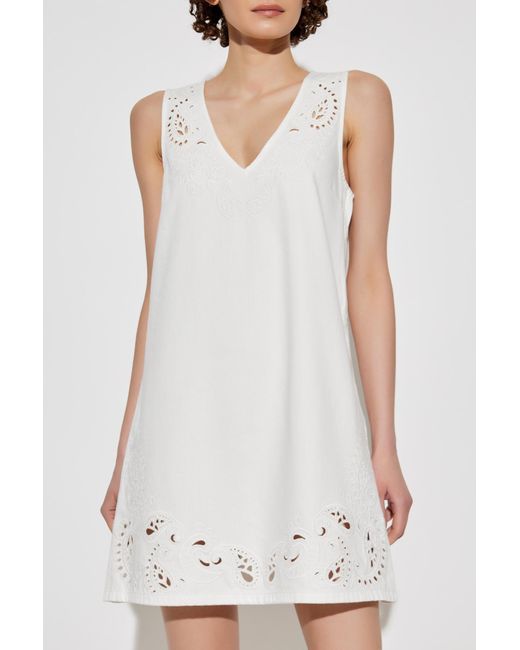 Rag & Bone White Sleeveless Dress