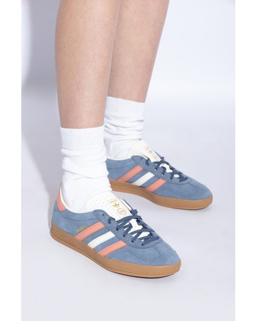 Adidas Originals White ‘Gazelle Indoor’ Sports Shoes