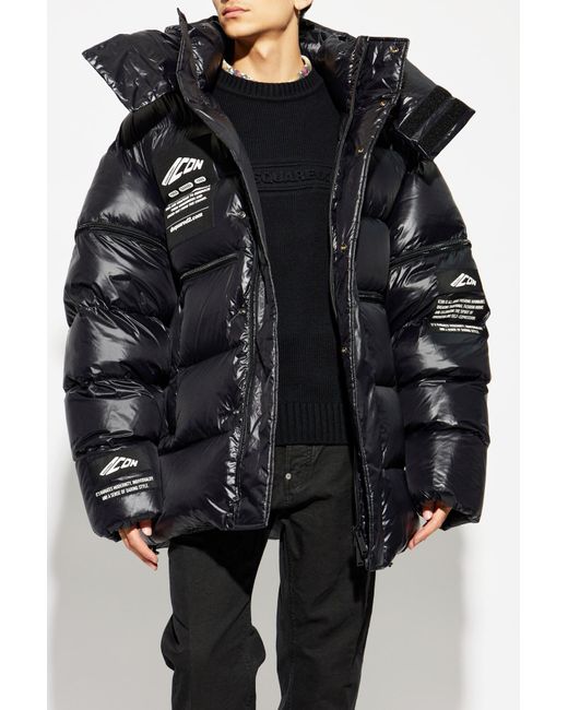 DSquared² Black Down Jacket for men