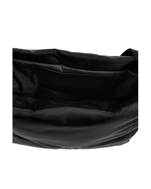 Balenciaga Black Shoulder Bag With A Logo-Shaped Appliqué for men