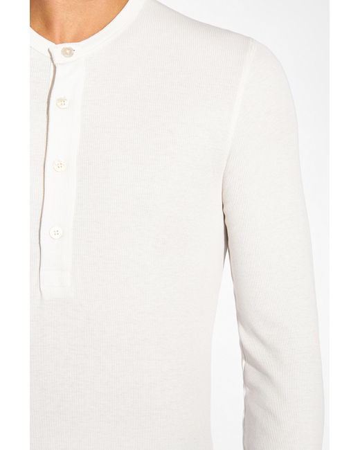 Tom Ford White T-shirt With Long Sleeves, for men