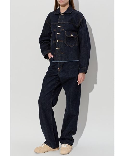 KENZO Blue Straight-Leg Jeans